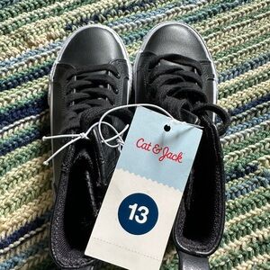 Cat & Jack Black Sneakers Athletic Style